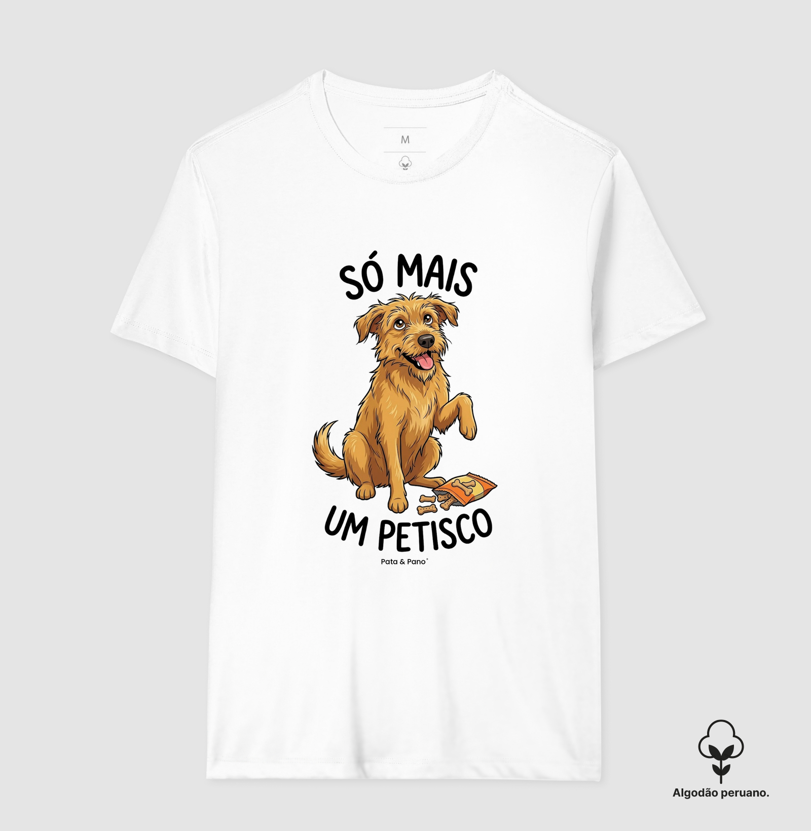 CAMISETA ALGODÃO PERUANO VIRA-LATA FIAPO DE MANGA PETISCO - Imagem 7