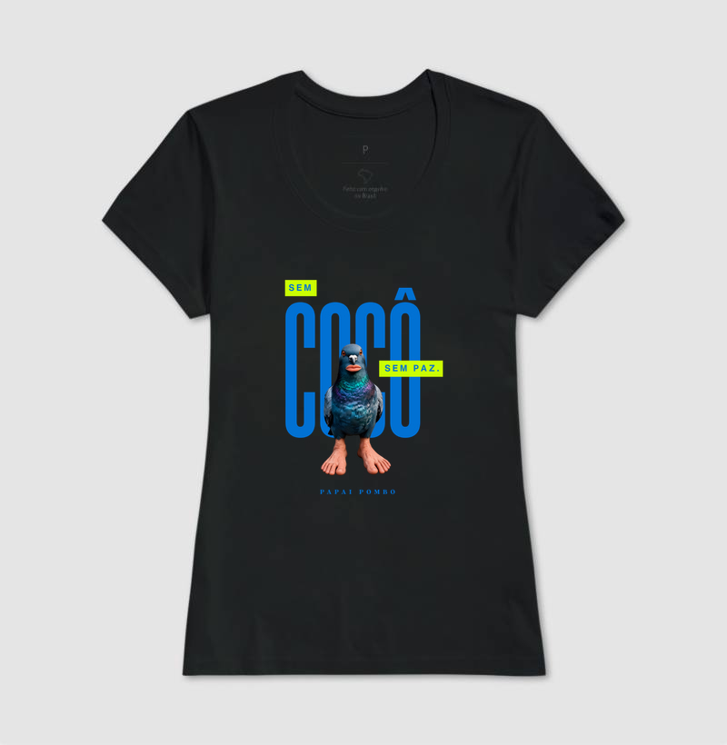 T-SHIRT SEM COCÔ, SEM PAZ. - Imagem 3