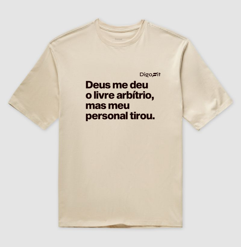 OVERSIZED ACADEMIA MEU PERSONAL TIROU MEU LIVRE ARBÍTRIO - Imagem 3