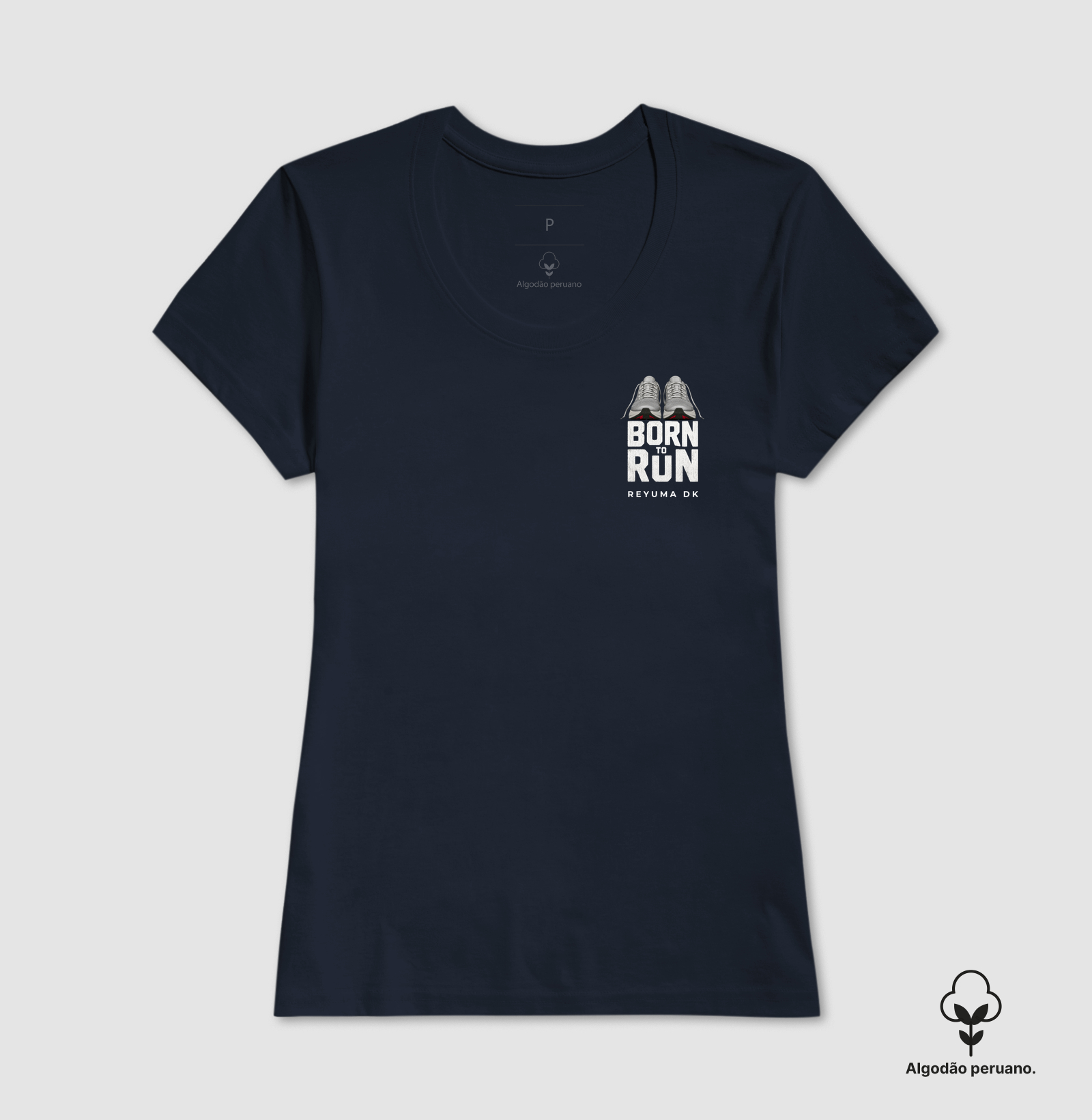 Camiseta Masculina, Feminina, Babylook e Unissex de Algodão Peruano Corrida "Born to Run"  - Imagem 7