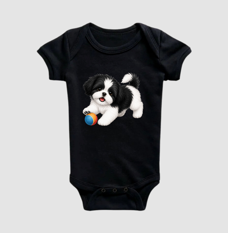 Shih Tzu Preto - Desenho Animado - Imagem 2