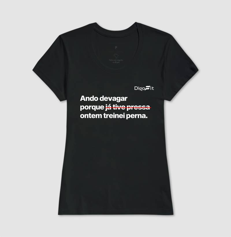 CAMISETA ACADEMIA ONTEM EU TREINEI PERNA - Imagem 3