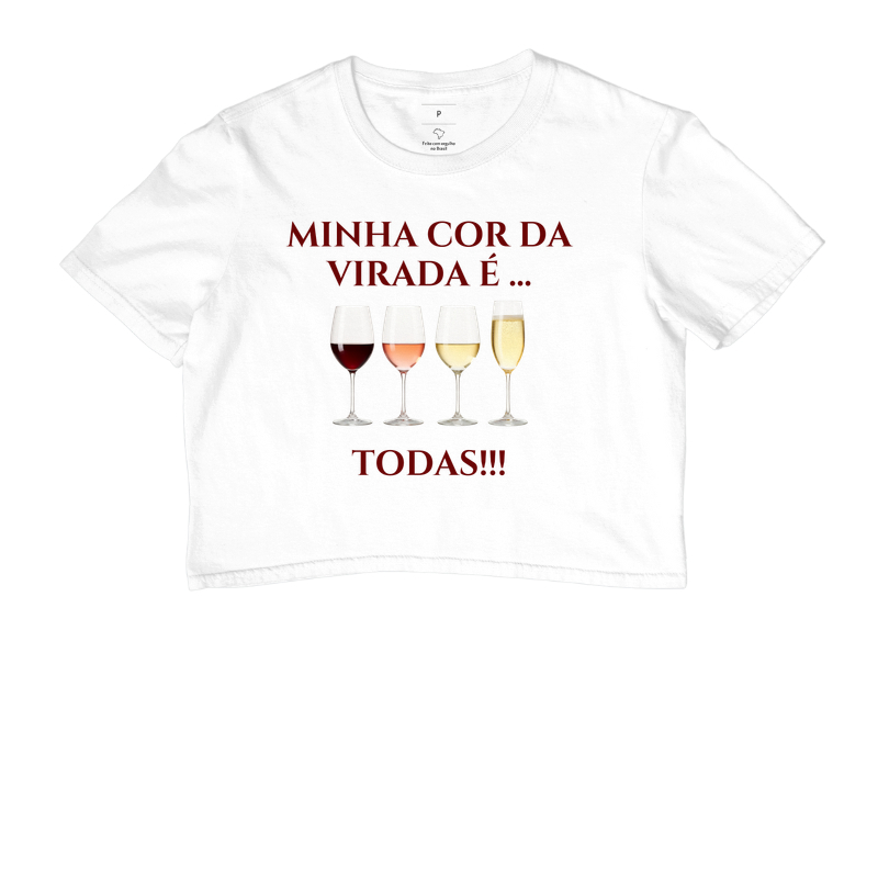  Camiseta Cropped Minha Cor da Virada É - Imagem 3