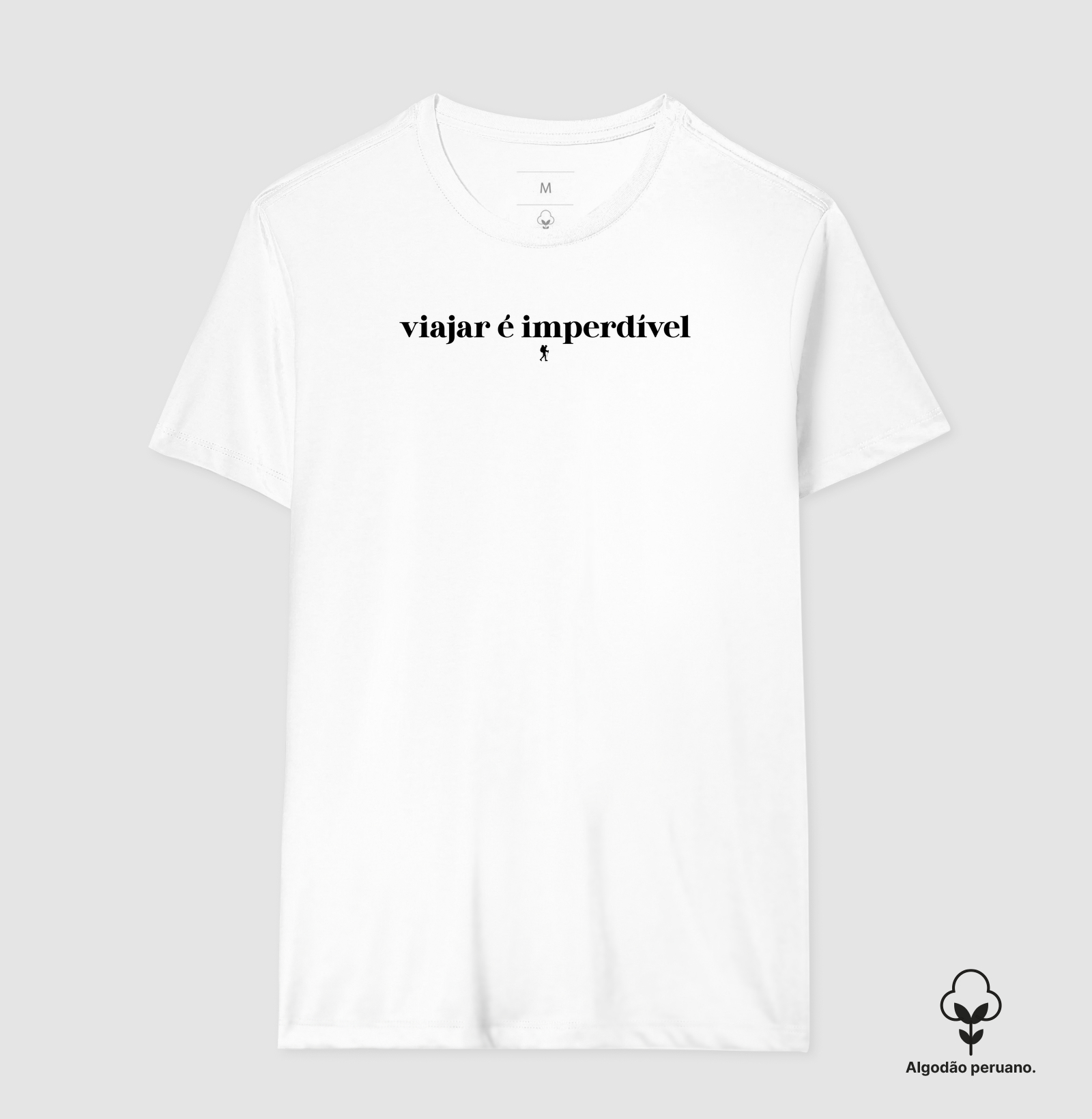 Camiseta Viajar e Imperdivel | Frase Viagem Serifada Minimalista | Colecao Viciados em Viagem - Imagem 8
