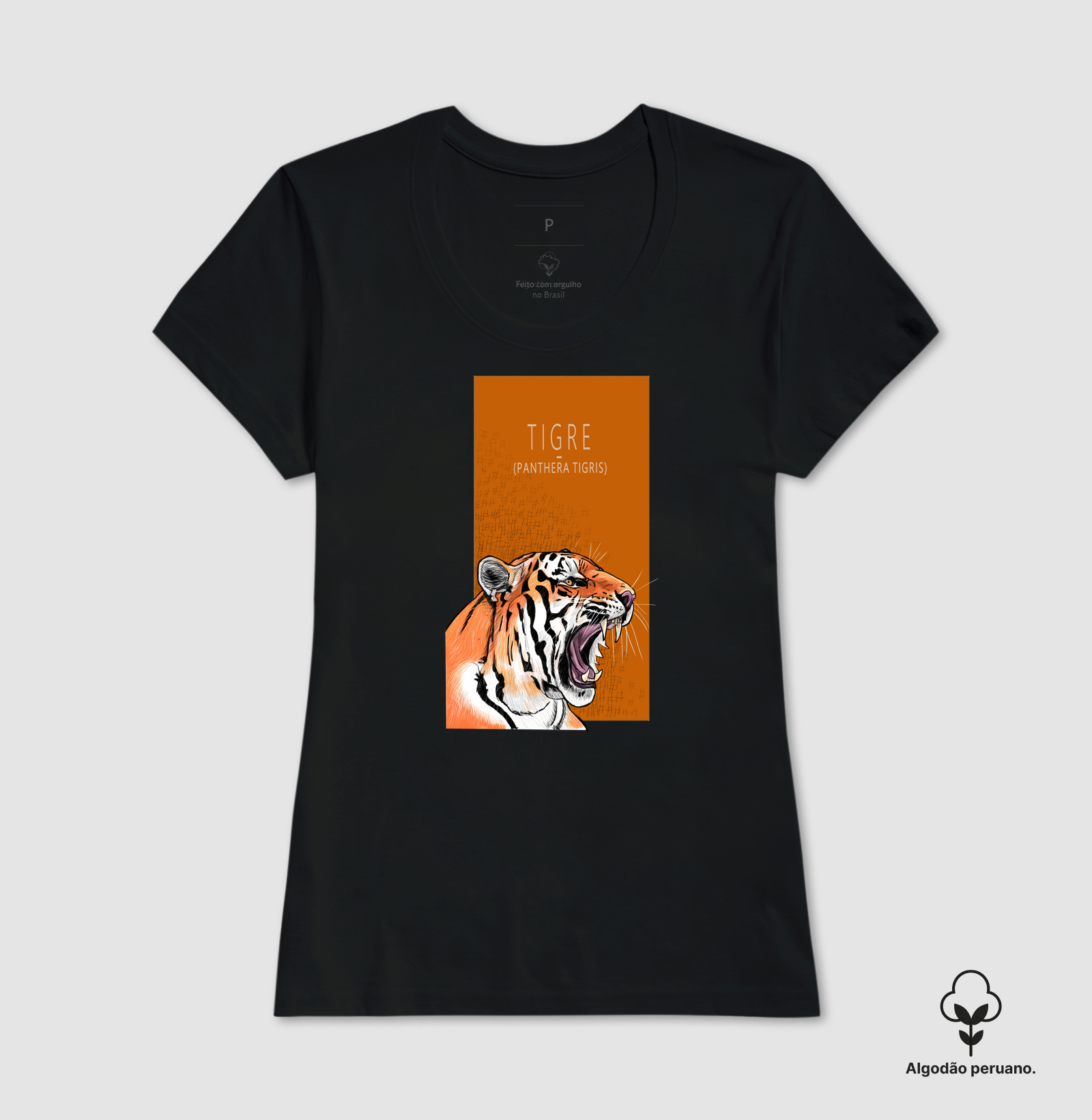 Camiseta Algodão Peruano Tigre - Imagem 3
