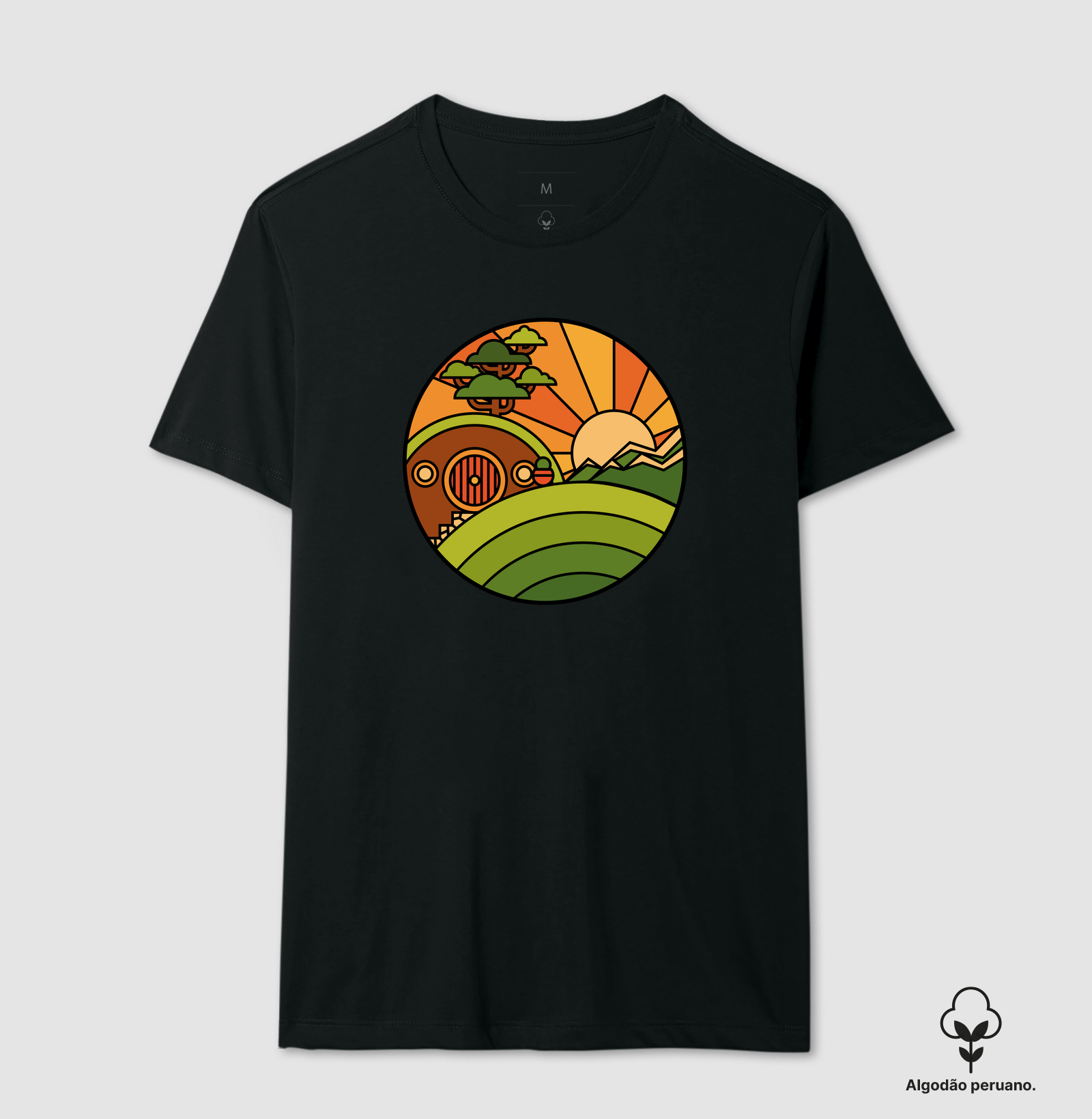 Camiseta Algodão Peruano O Lar de um Pequeno Valente - Imagem 4