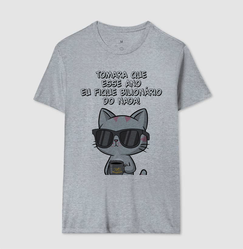 Camiseta Gato Sincero Bilionário - Imagem 8