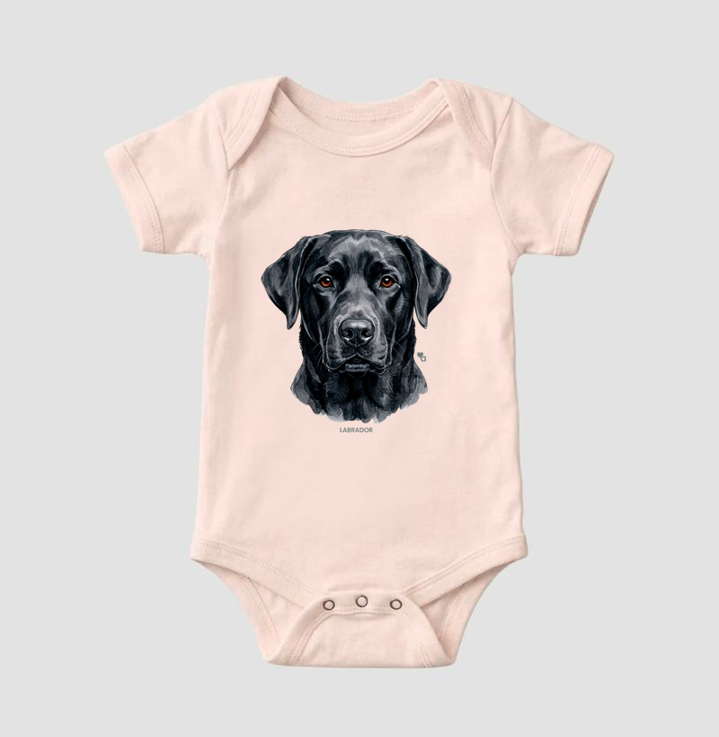 Cães - Labrador preto - Body Infantil - Imagem 7