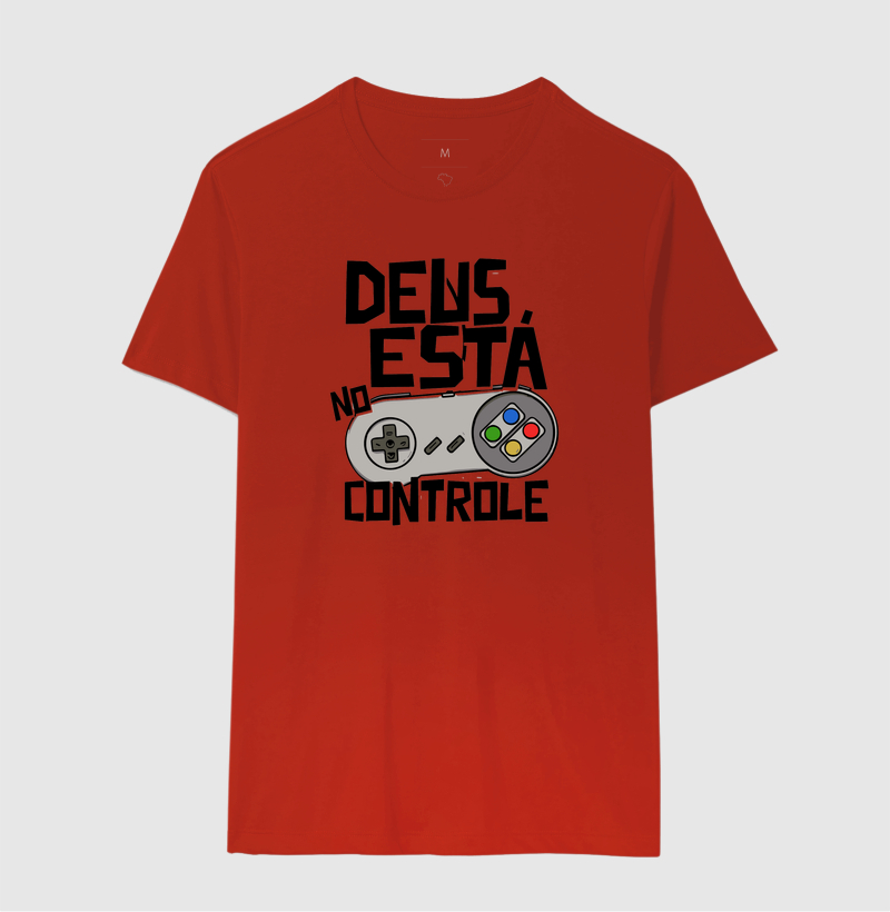 Camiseta Deus está no Controle Clássico - Imagem 4