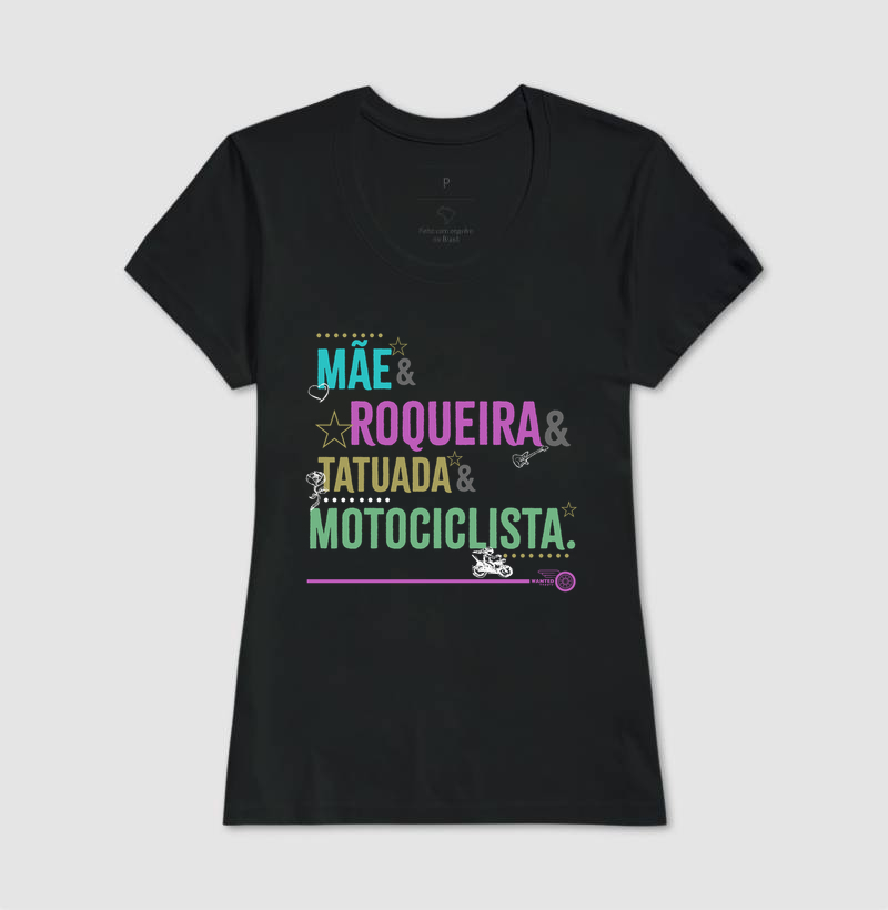 Mãe, Roqueira, Tatuada, Motociclista - Color - Imagem 3