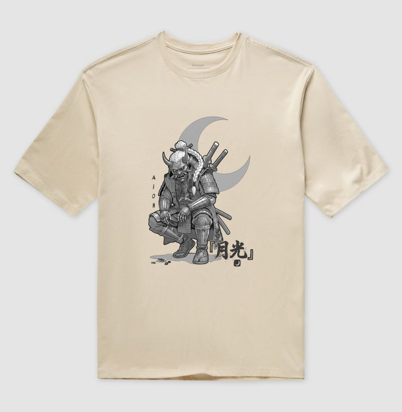 Camiseta Oversized Rônin Luar | Gizé — Aion Abstract - Imagem 3