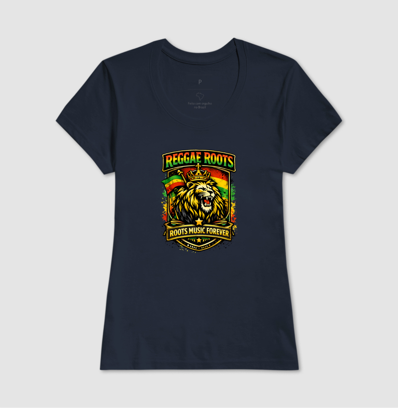 Camiseta Roots Music Forever. Coleção Reggae Music. Masculina e Feminina. Algodão Premium. - Imagem 8