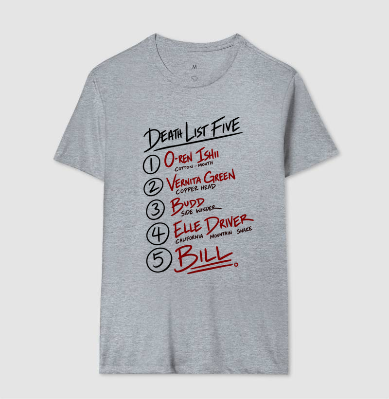 Camiseta Kill Bill – Death List Five - Imagem 4