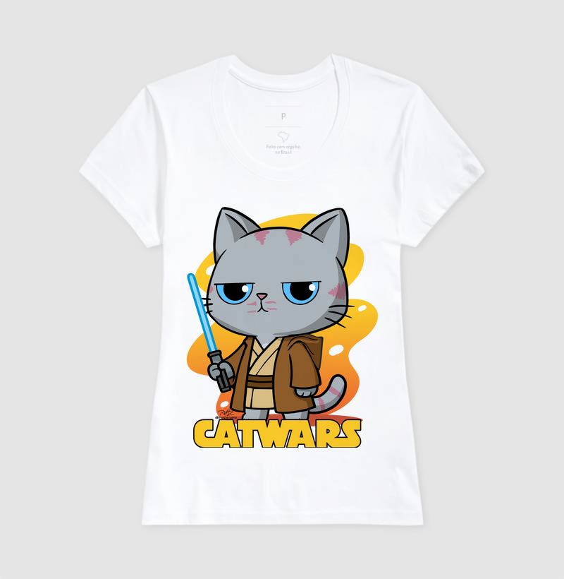 Camiseta Gato Sincero Jedi - Imagem 5