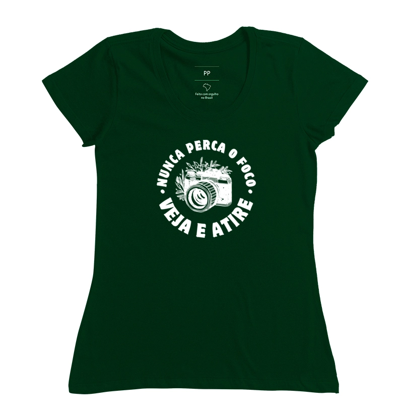 Camiseta nunca perca o foco veja e atire - Imagem 10