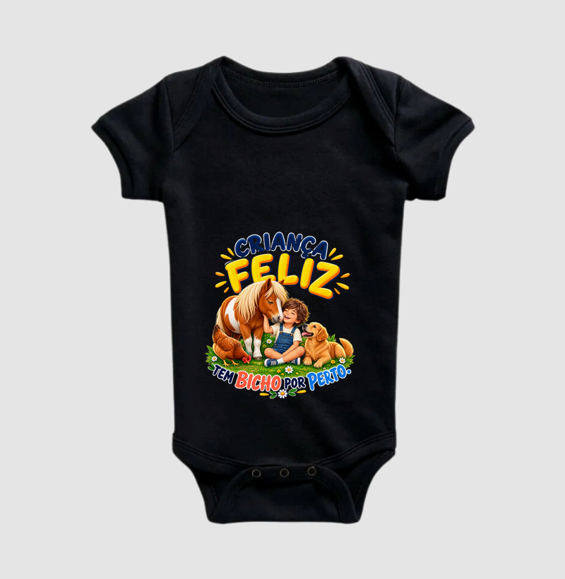 Criança feliz tem bicho por perto. - Imagem 2