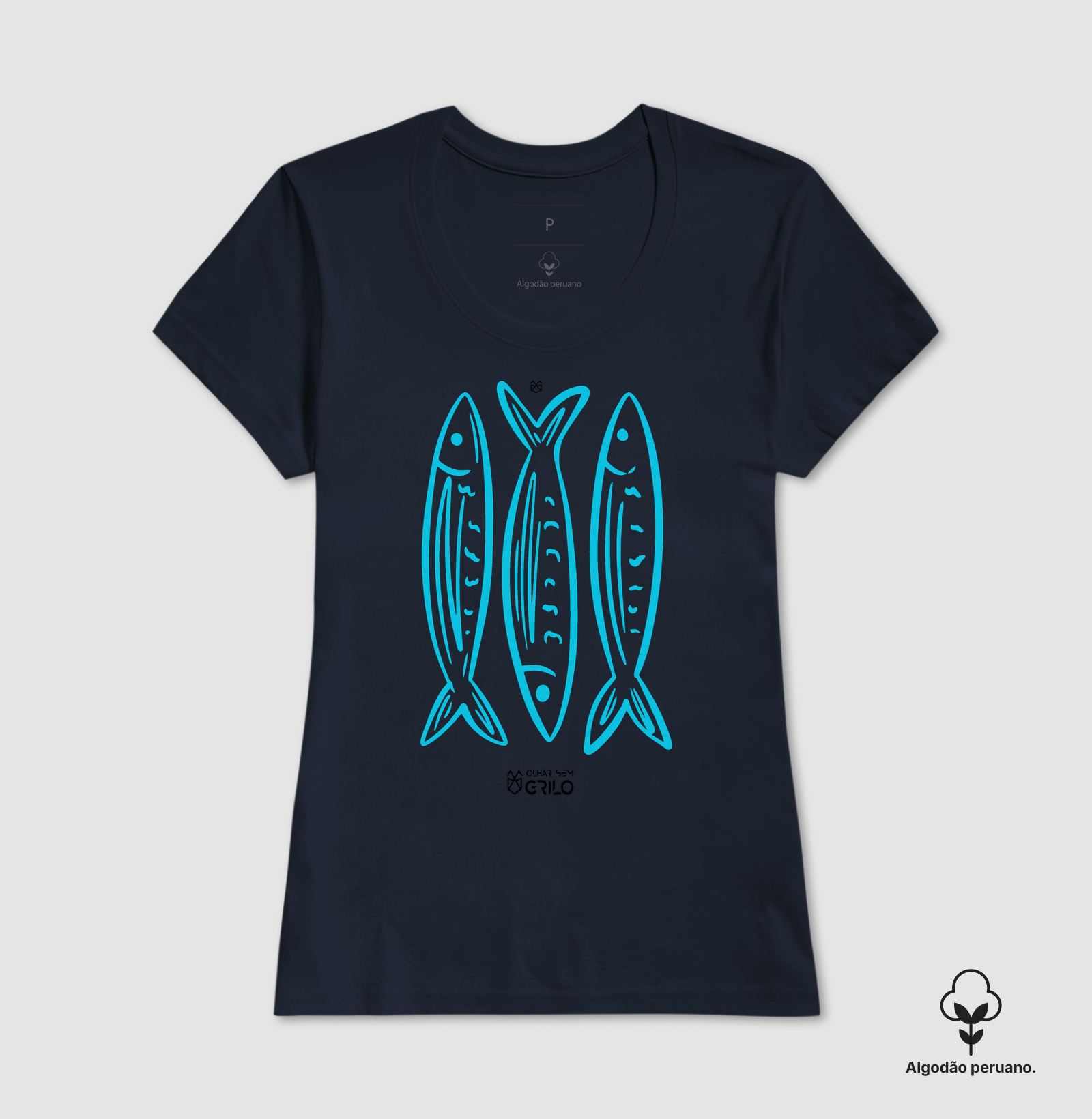 Camiseta Algodão Peruano - Peixe - Imagem 6