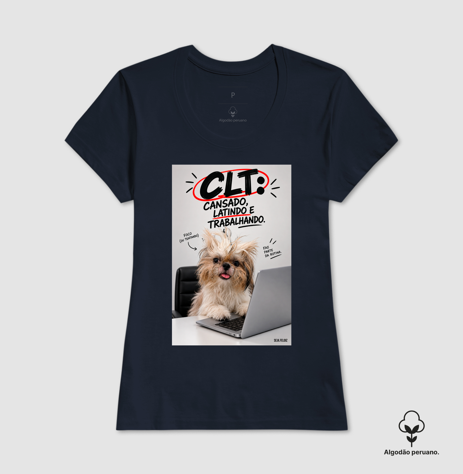 🐶💻 CLT — Cansado, Latindo e Trabalhando! 😂🐾 | Shih Tzu Edition - Imagem 3