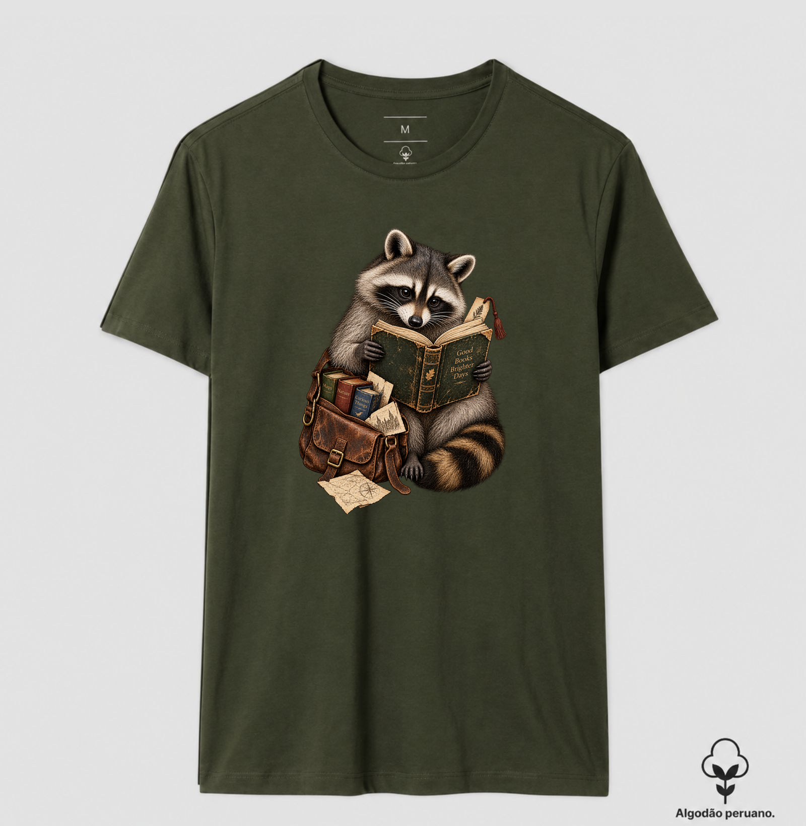 Camiseta Guaxinim Leitor - Imagem 2
