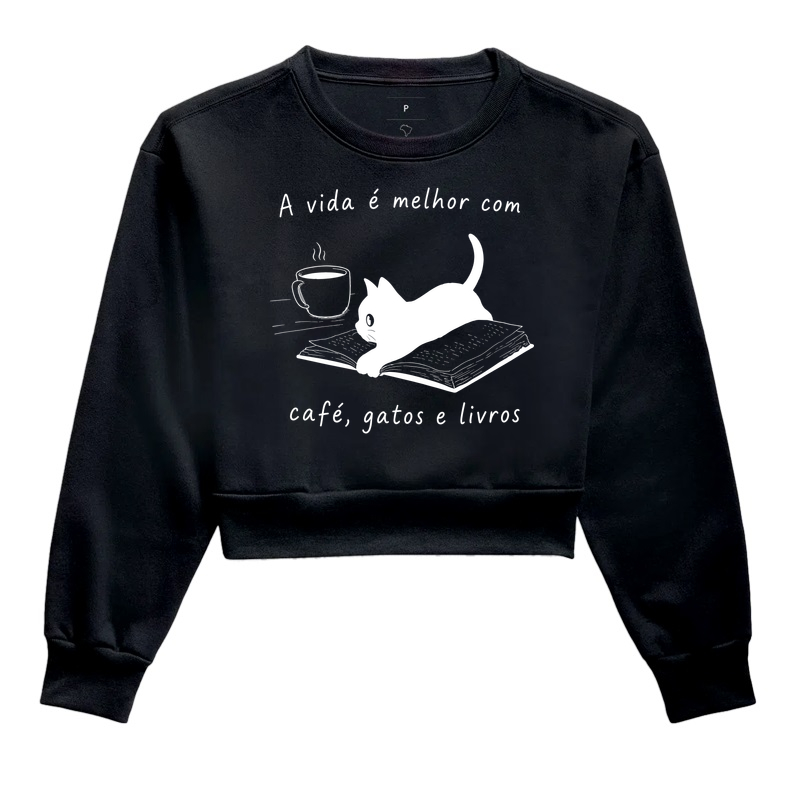 A Vida é Melhor com Café, Gatos e Livros - Imagem 2