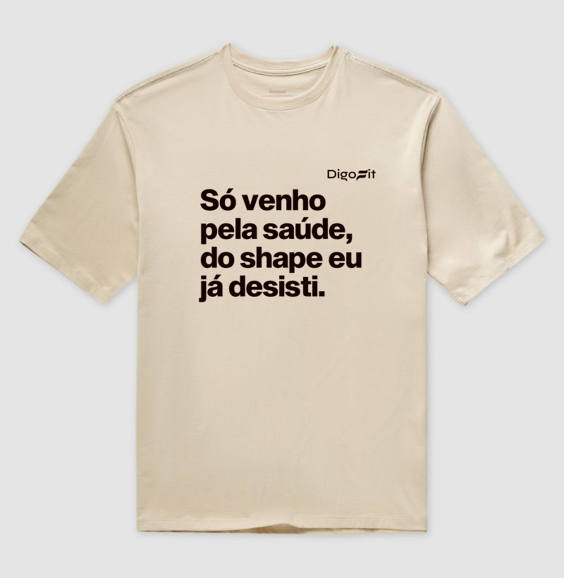 OVERSIZED ACADEMIA SÓ VENHO PELA SAÚDE - Imagem 3
