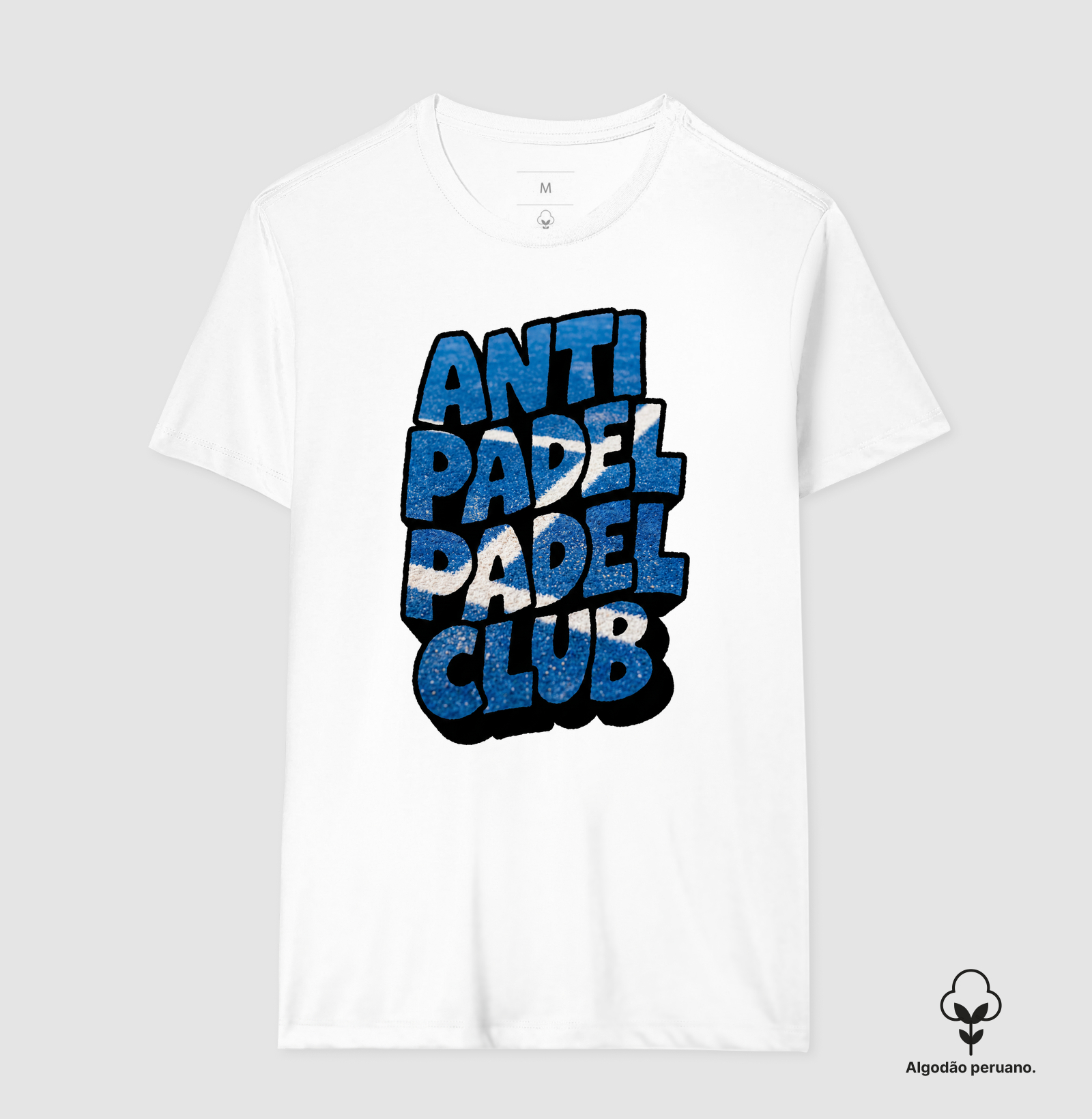 Camiseta Anti Padel Padel Club Quadra Azul - Imagem 2