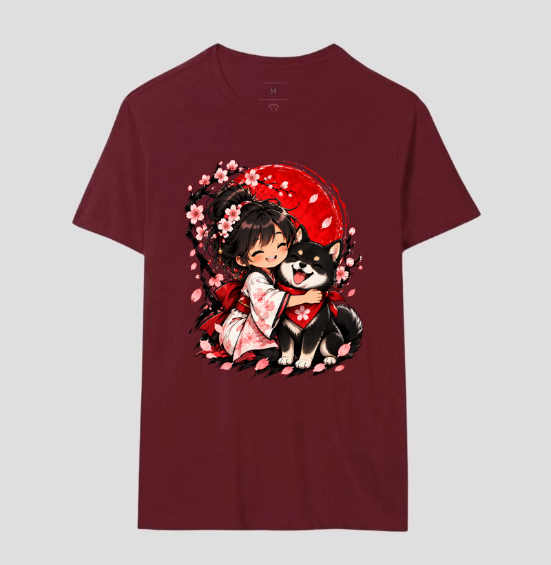 Sakura & Shiba — Amizade que Floresce (Preto) - Imagem 18