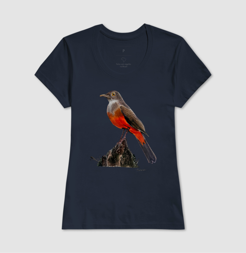 Camiseta Sabiá-Laranjeira – Aves do Brasil - Imagem 9