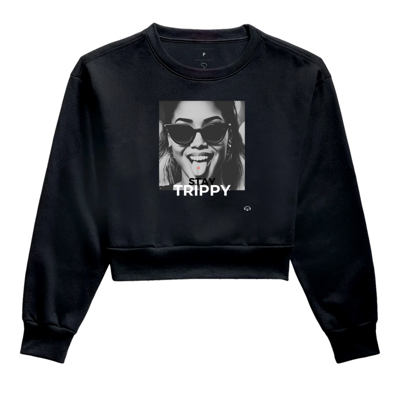 Moletom Cropped Stay Trippy