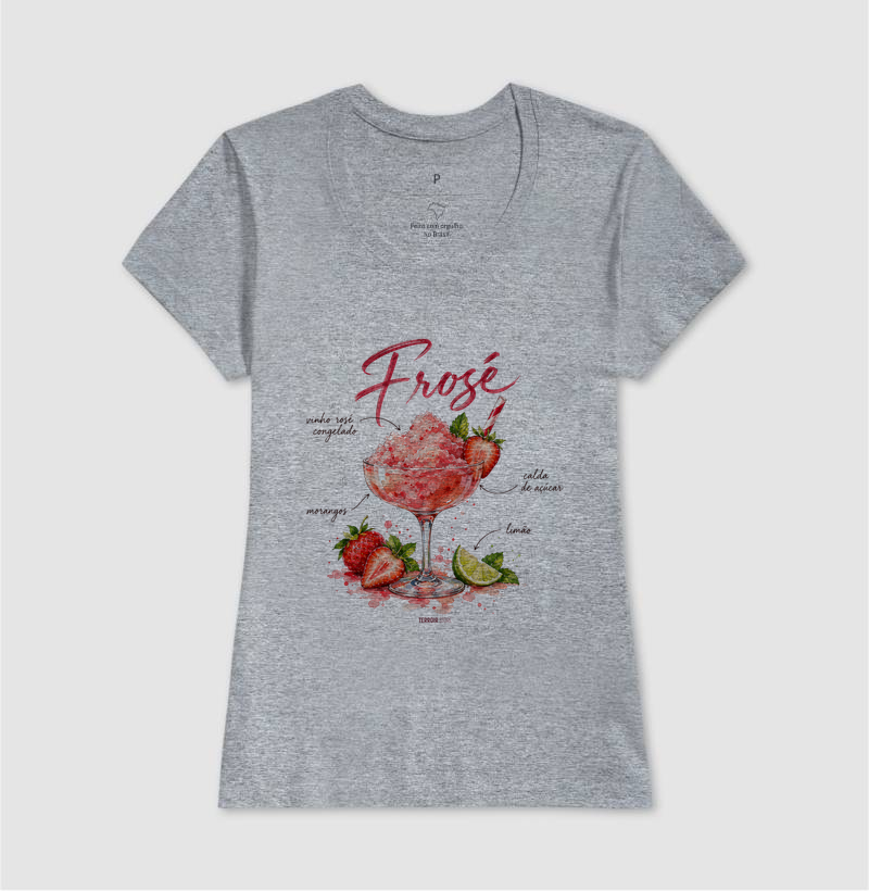 Camiseta Frosé – Drink com Vinho Rosé e Morango - Imagem 9