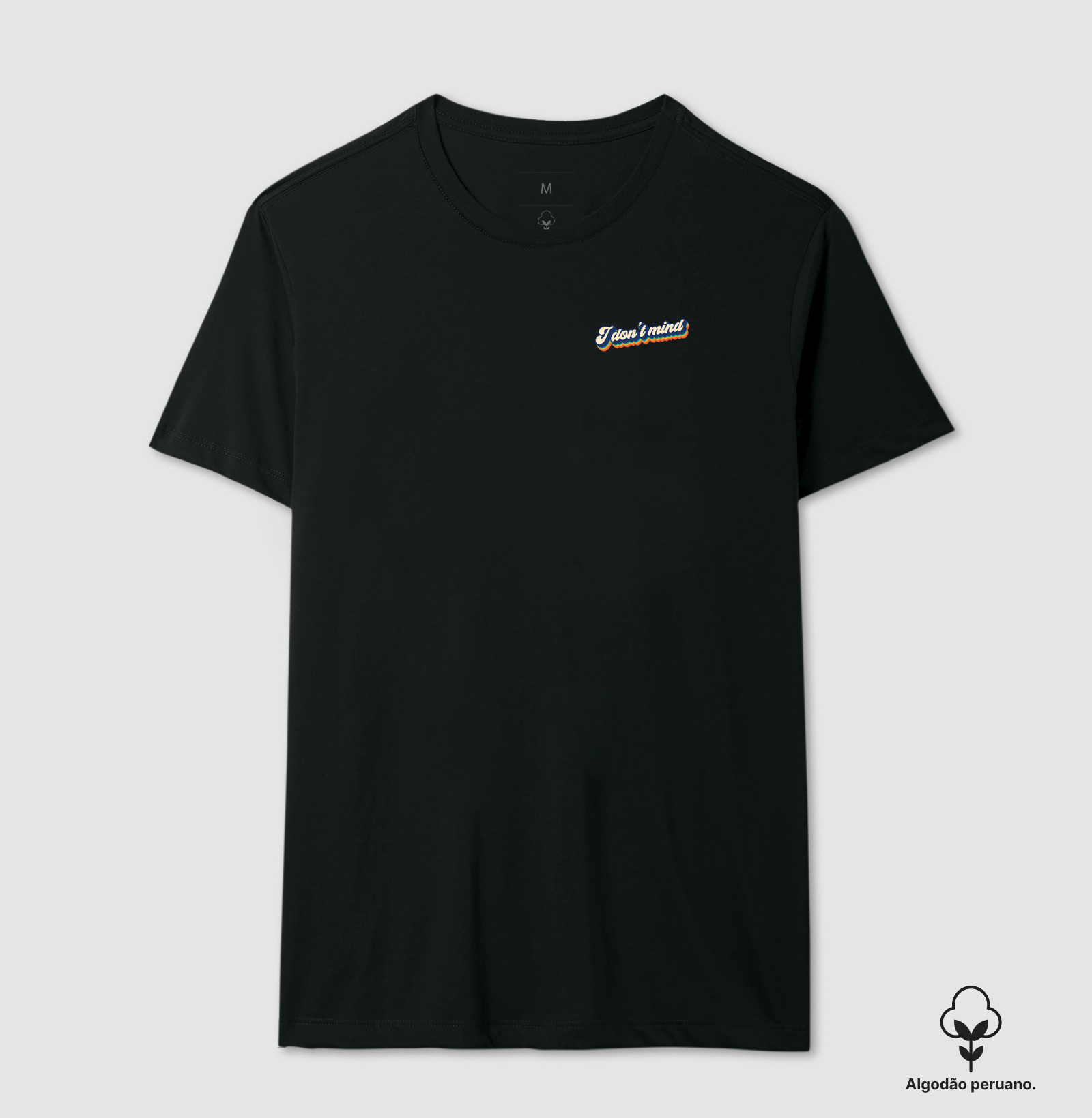 Camiseta I Don't Mind Retro Algodão Peruano - Imagem 3