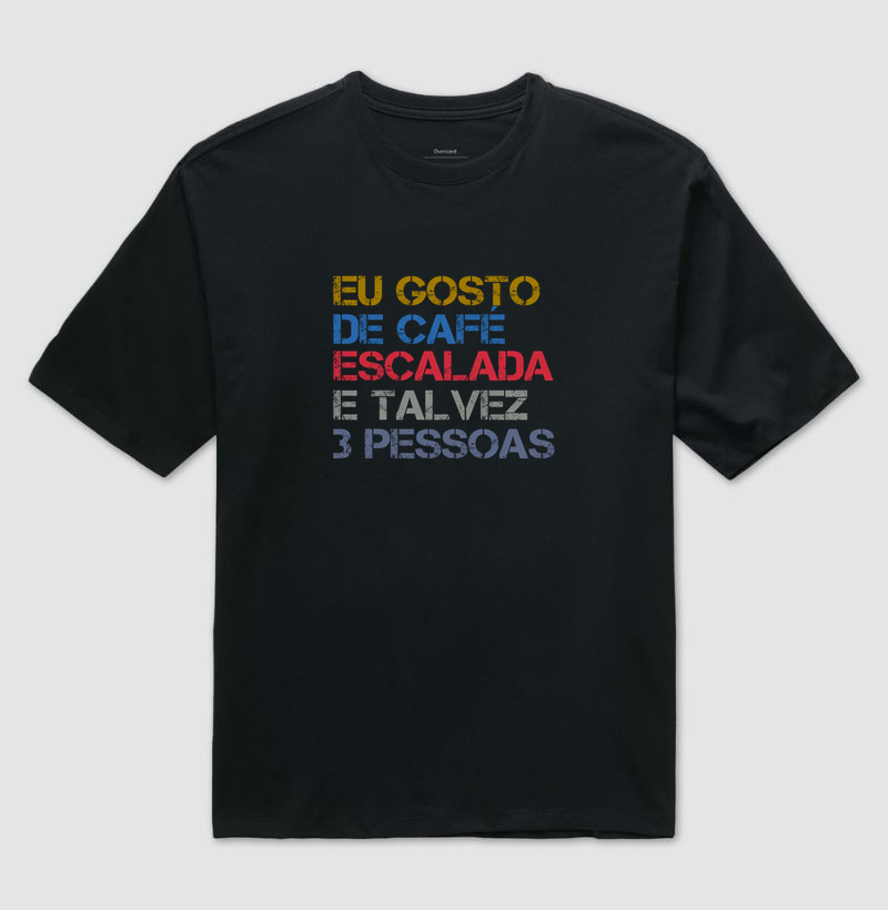 Camiseta Oversized Falésia & Magnésio | Café, Escalada & Pouca Gente - Imagem 3