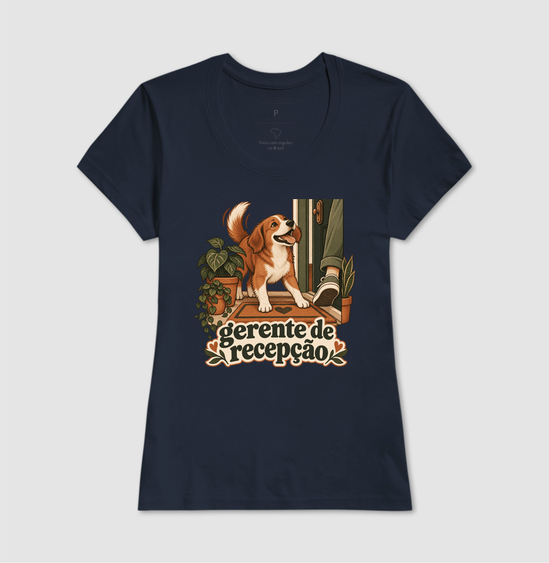 Camiseta Cachorro Recepção "gerente de recepção" | Pelo & Pano - Imagem 7
