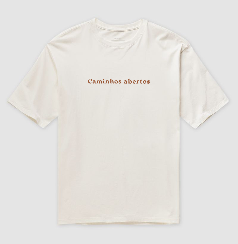 Camiseta 100% Algodão "Caminhos Abertos" – Estilo Minimalista com Significado - Imagem 5