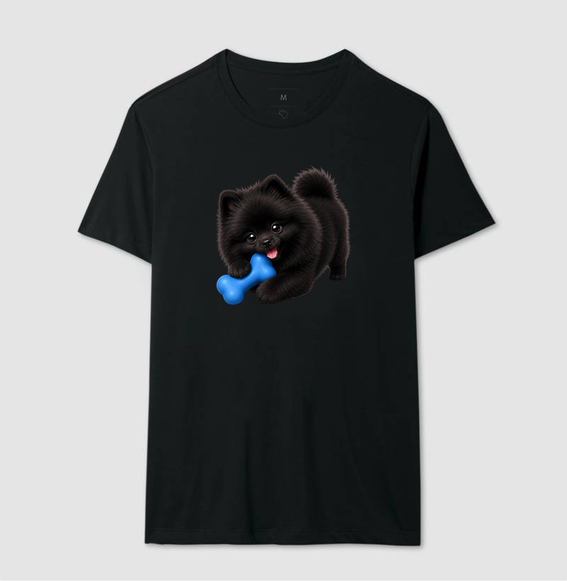 Pomerânia (Spitz Alemão) Preto - Desenho Animado - Imagem 2