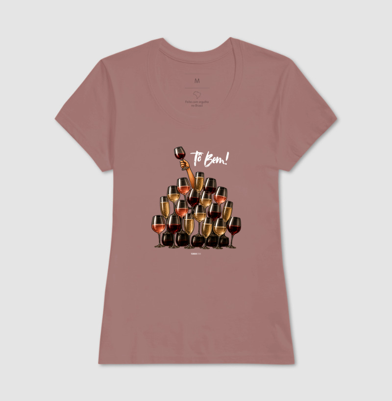 Camiseta Vinho - Tô Bem! - Taças - Imagem 13