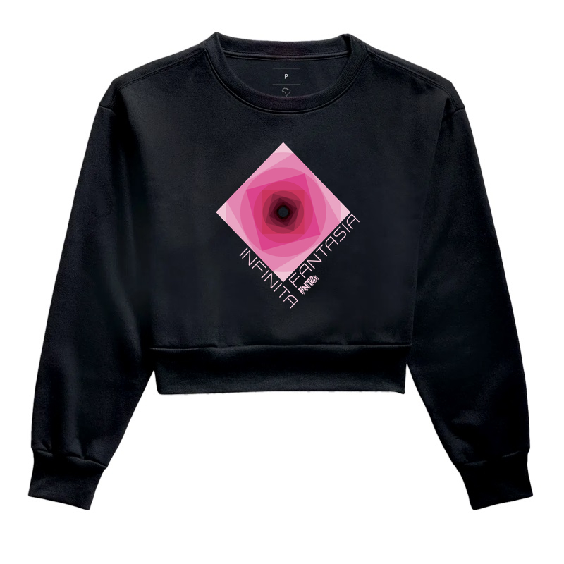 MOLETOM CROPPED "INFINITA FANTASIA" / MAGENTA