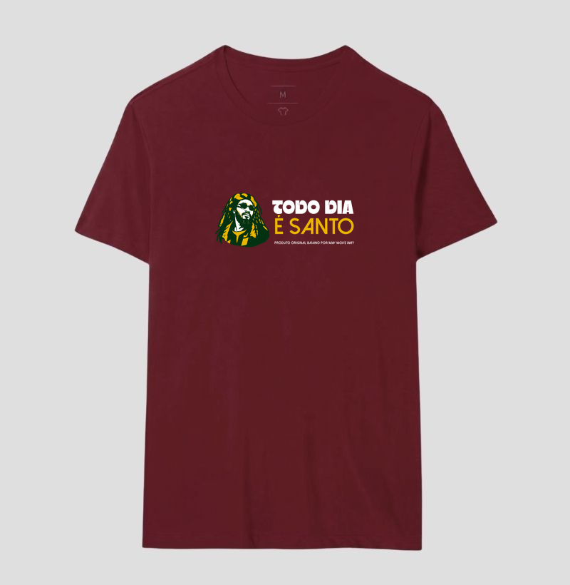 Camiseta Todo dia é santo! Coleção Reggae.  Masculino e feminino. Algodão Premium. - Imagem 13