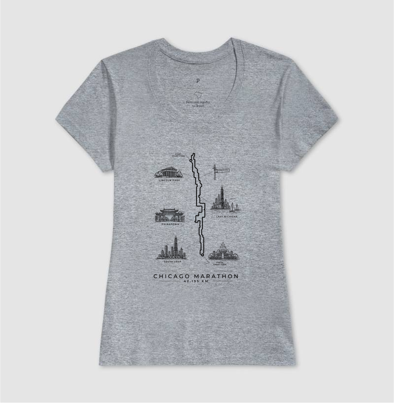 Camiseta Maratona - Percurso Maratona de Chicago - Imagem 9