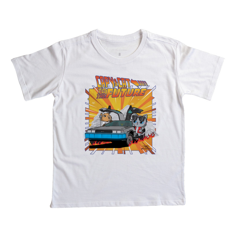 Camiseta Capy & Cat to the Future - Imagem 2