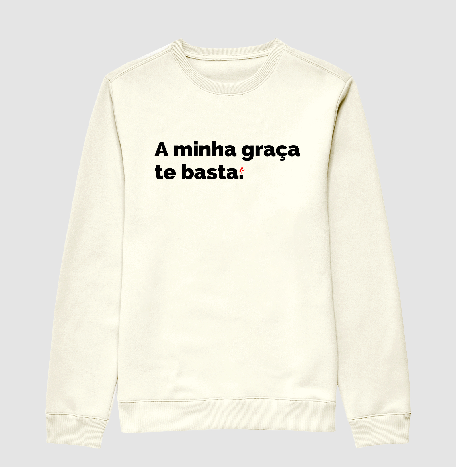Suéter Moletom Cristão A Minha Graça Te Basta - Imagem 2