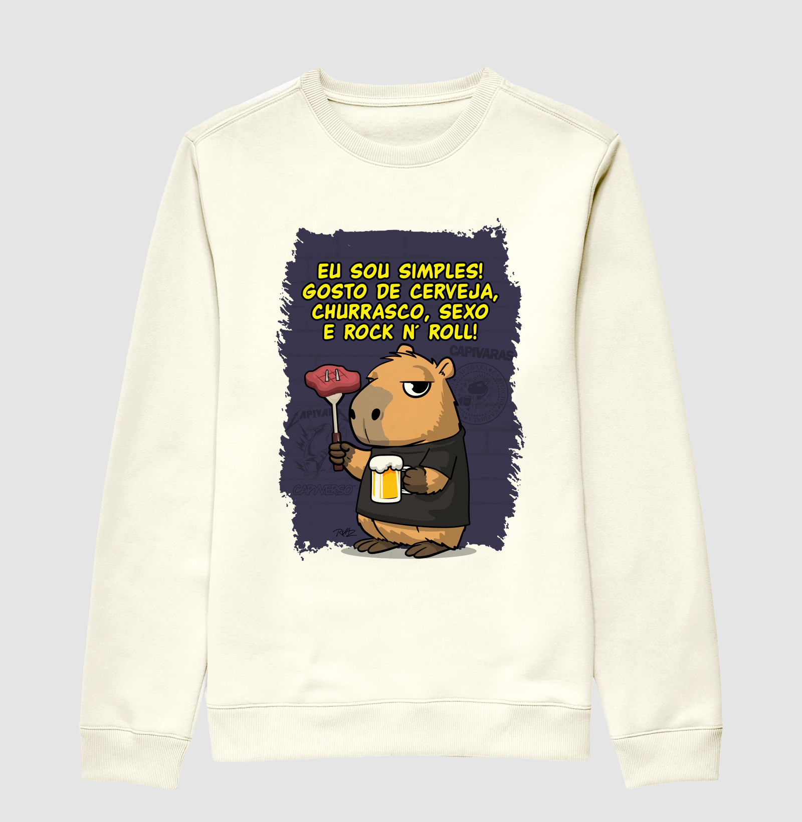 Capivara Rock Simples - Imagem 2