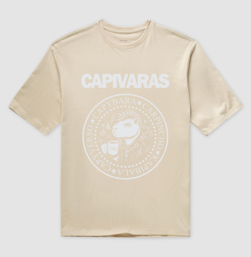 Camiseta Capivara Punk Rock - Imagem 3