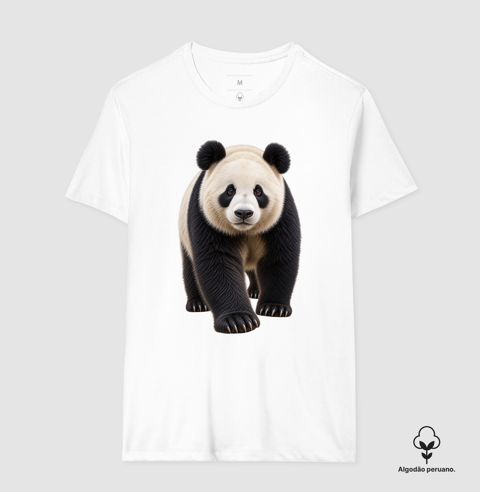 Camiseta Algodão Peruano - Panda - Imagem 3