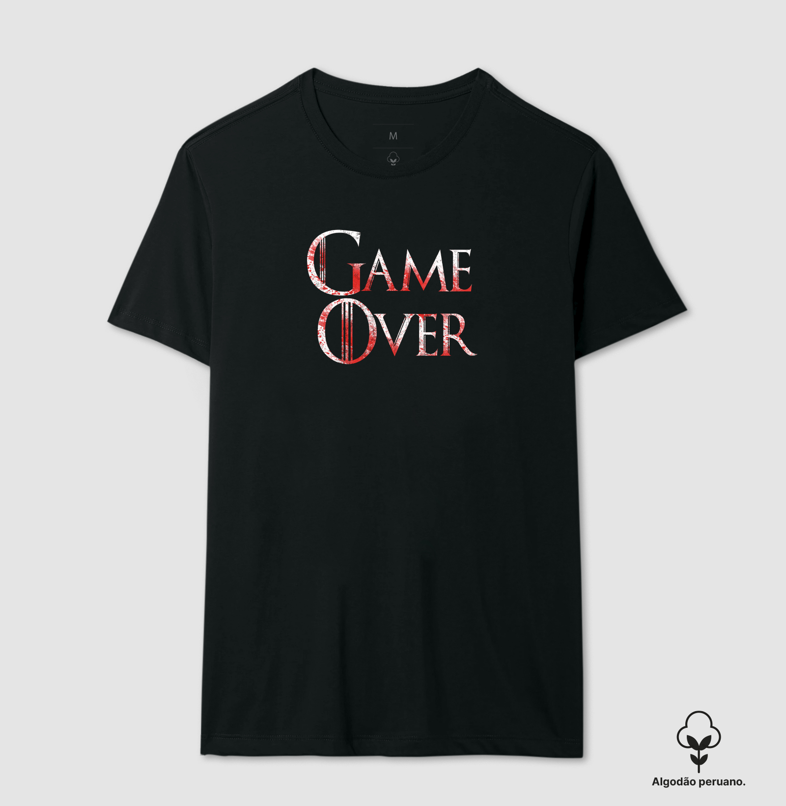 Camiseta Game Over Algodão Peruano - Imagem 2