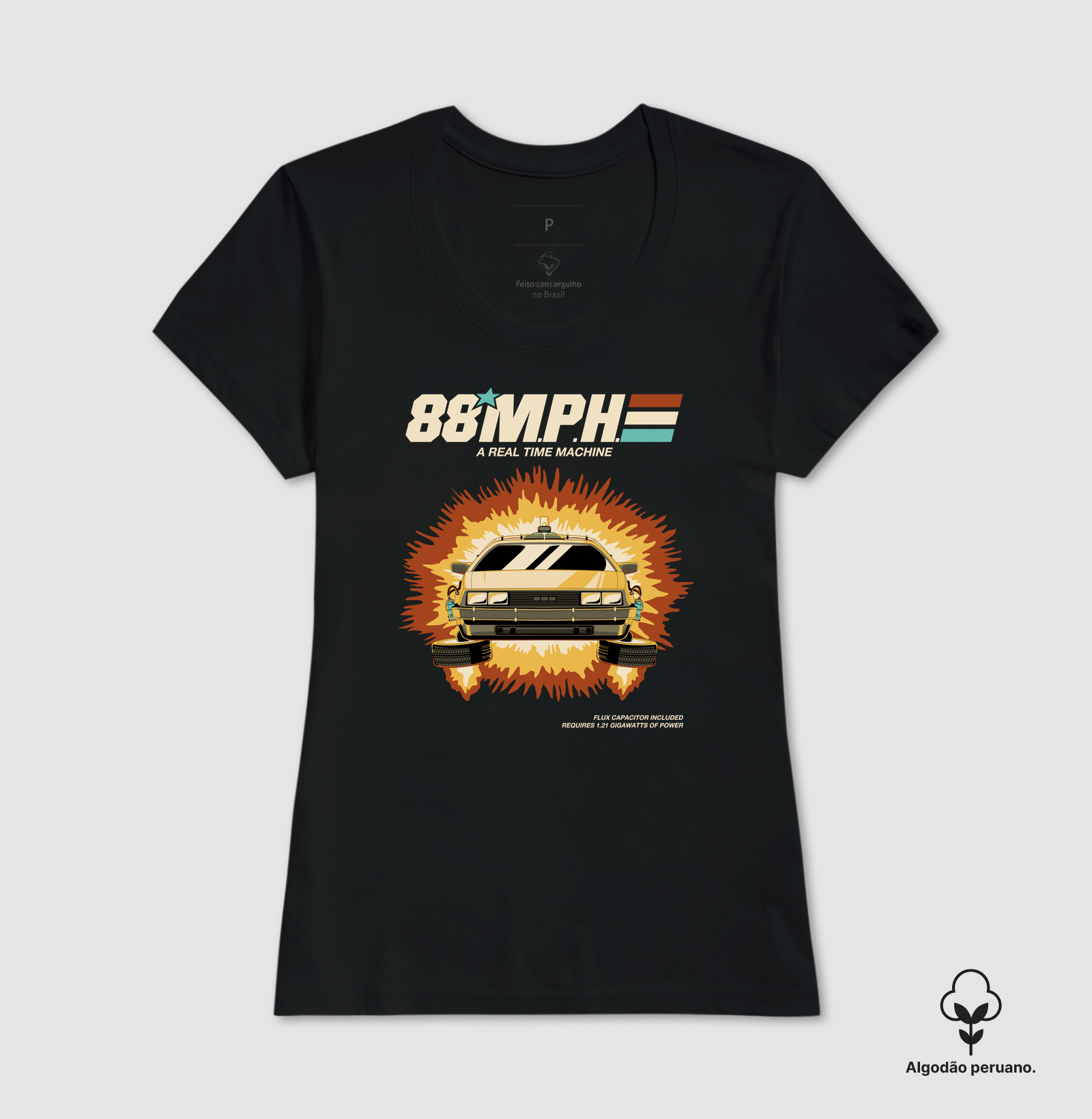 Camiseta Algodão Peruano A Real Time Machine - Imagem 6
