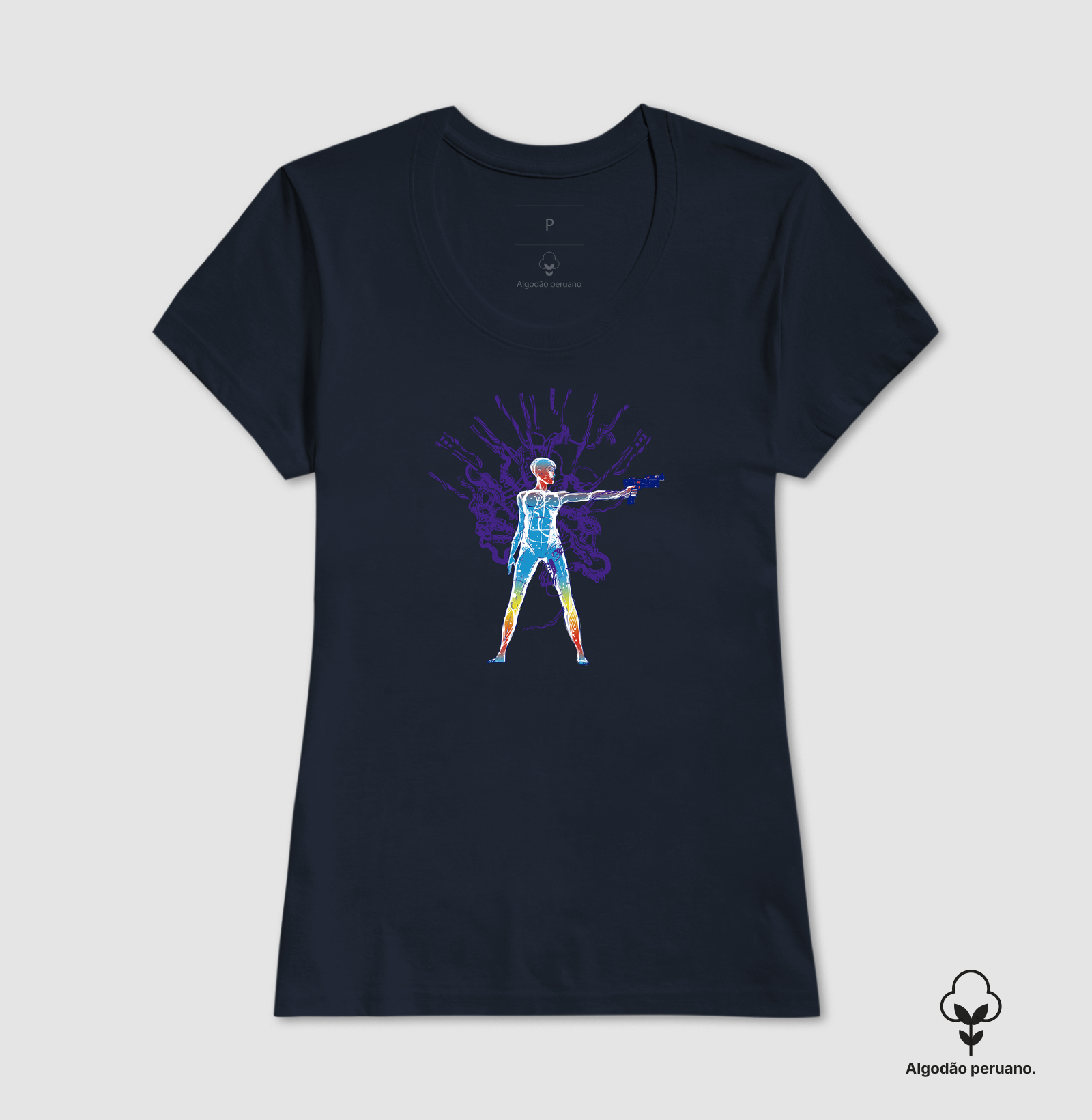 Camiseta Ghost In The Machine Algodão Peruano - Imagem 7