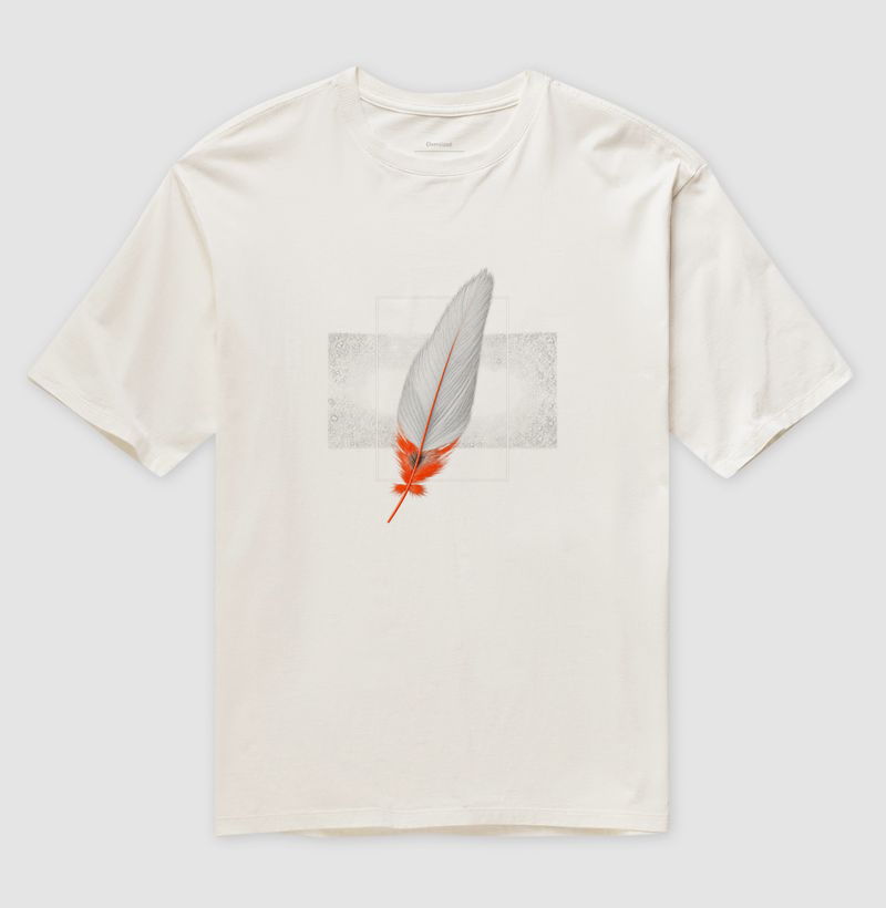 Camiseta Oversized Cristã Feather — Premium - Imagem 4
