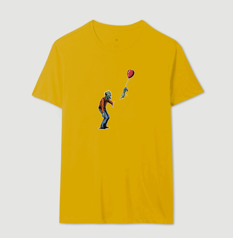 Camiseta Balão de Coração Zumbi - Imagem 14