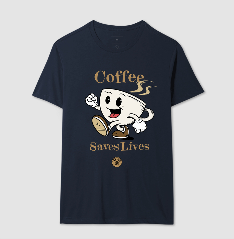 Camisa Café Coffee saves lives  - Imagem 6